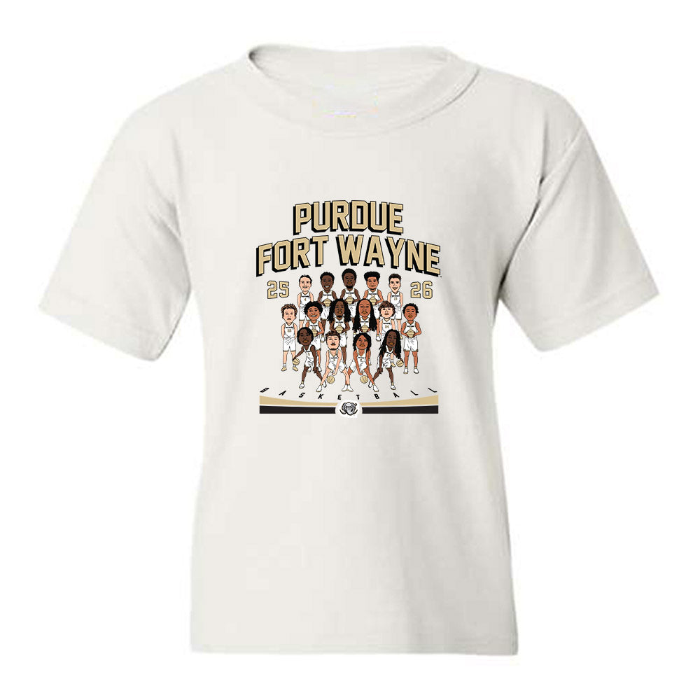 PFW - NCAA Men's Basketball : Team Caricature Youth T-Shirt-0