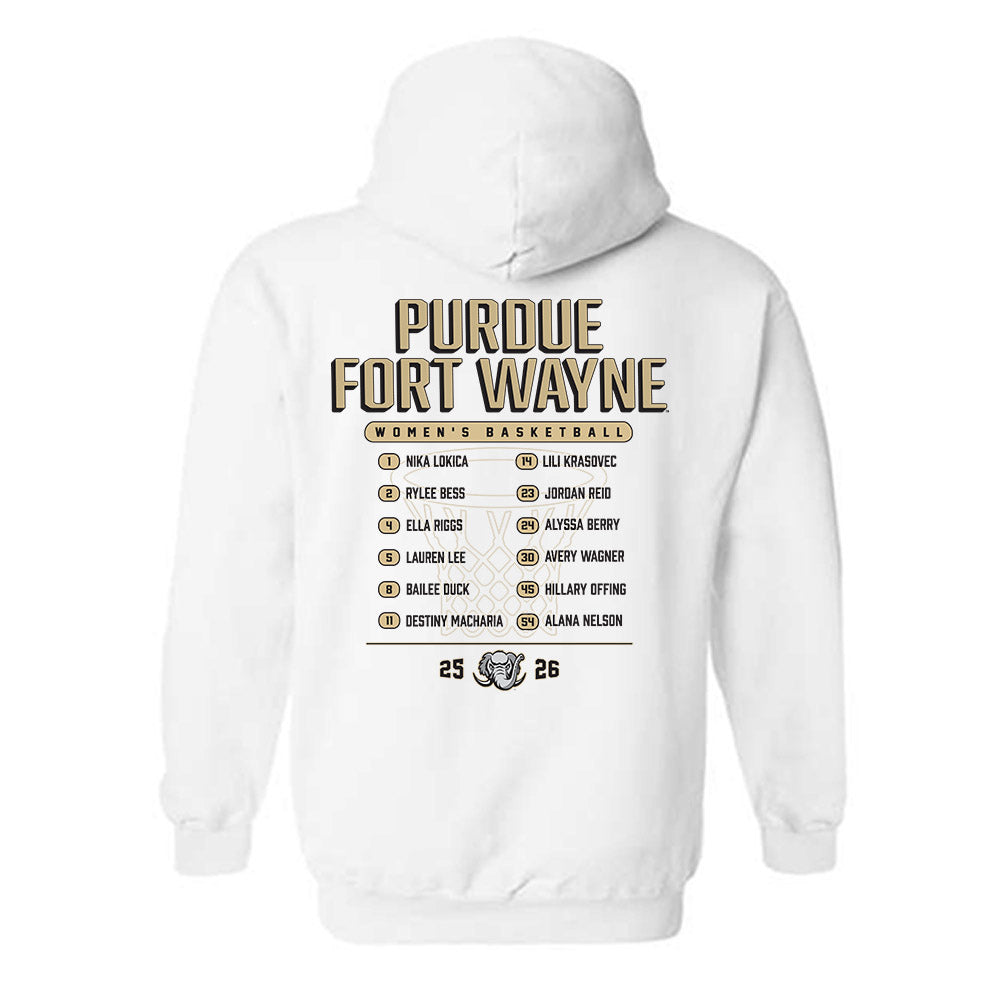 PFW - NCAA Women's Basketball : Roster Hooded Sweatshirt-1
