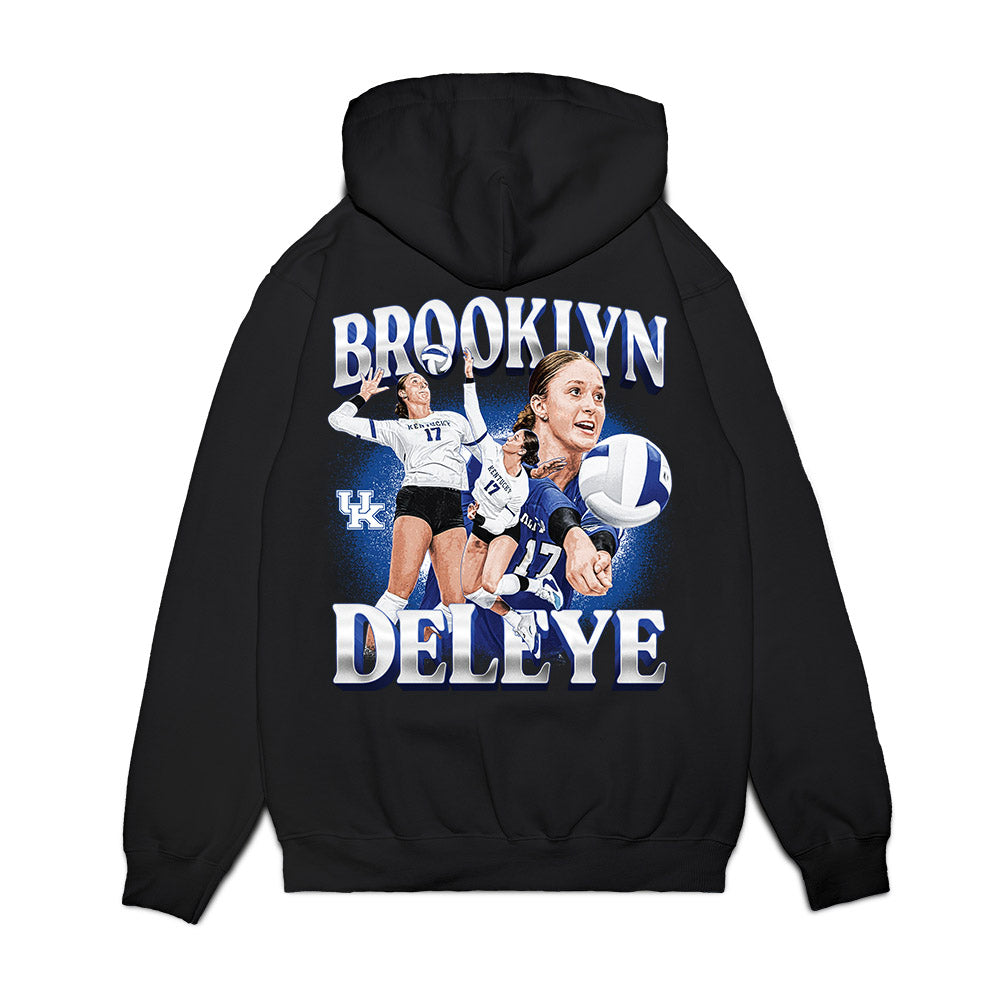 Kentucky - NCAA Women's Volleyball : Brooklyn DeLeye - Collage Premium Hooded Sweatshirt-1