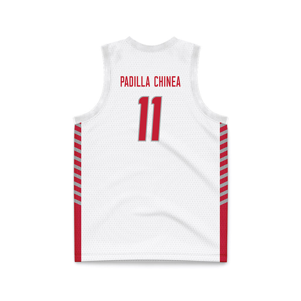 New Mexico - NCAA Women's Basketball : Nayli Padilla Chinea - White Basketball Jersey-1