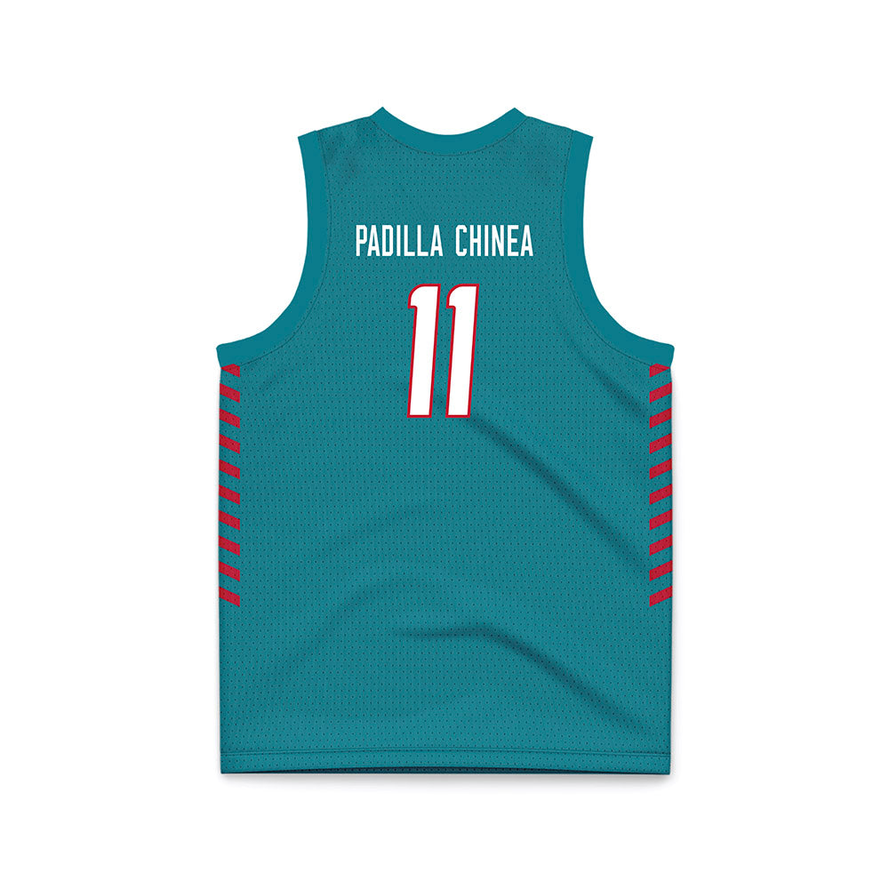 New Mexico - NCAA Women's Basketball : Nayli Padilla Chinea - Turquoise Basketball Jersey-1