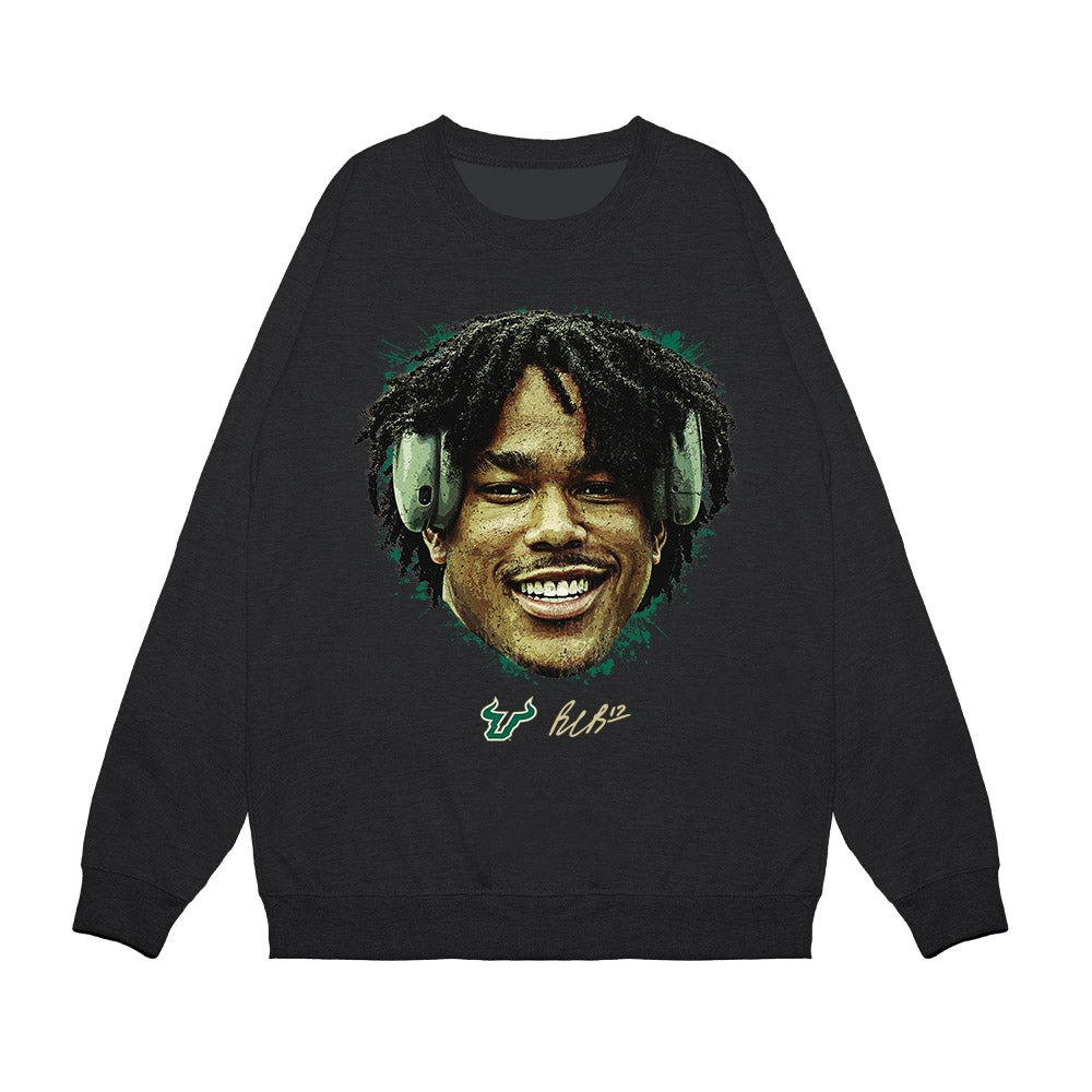 USF - NCAA Football : Byrum Brown - Game Face Premium Crewneck Sweatshirt-0