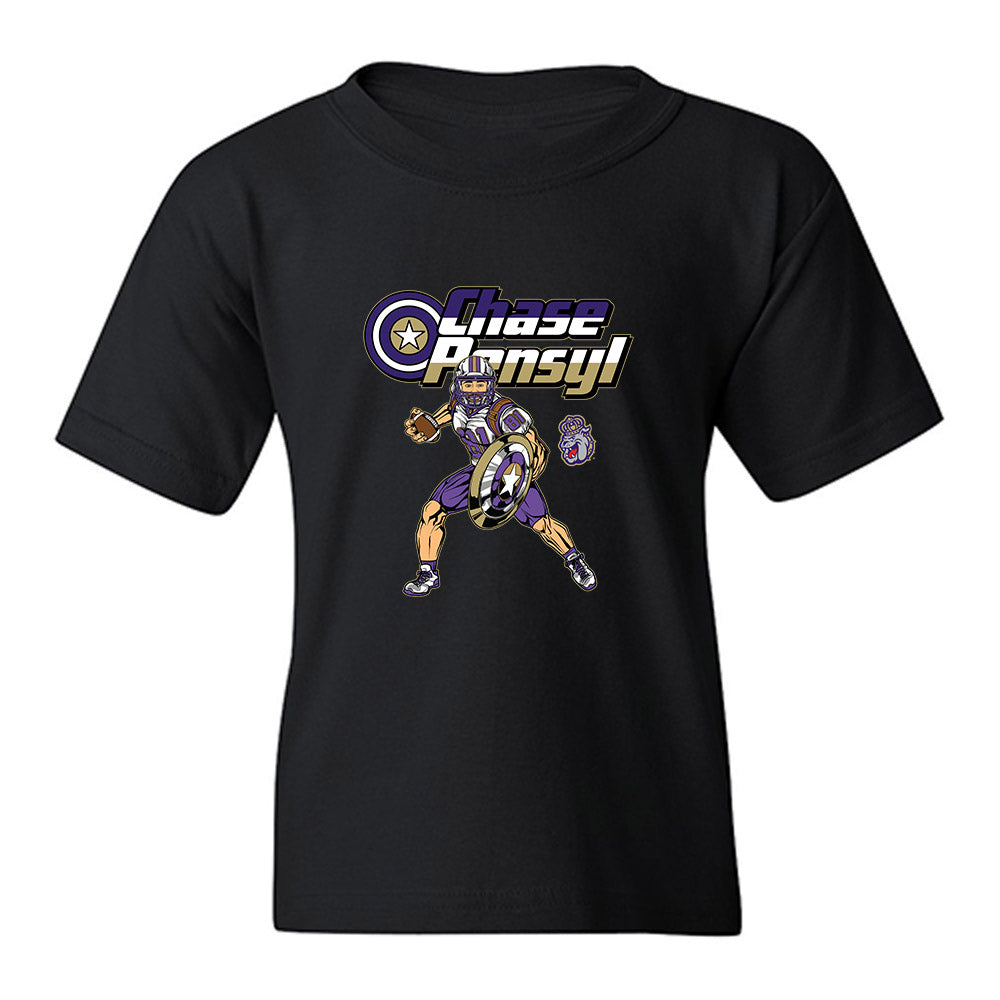 JMU - NCAA Football : Chase Pensyl - Captain Chase Youth T-Shirt-0