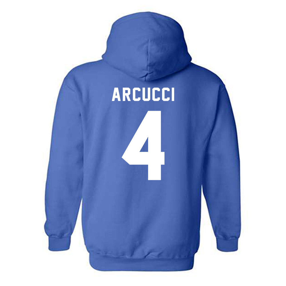 Buffalo - NCAA Women's Volleyball : Luli Arcucci - Buffalo vs Everybody Hooded Sweatshirt-1