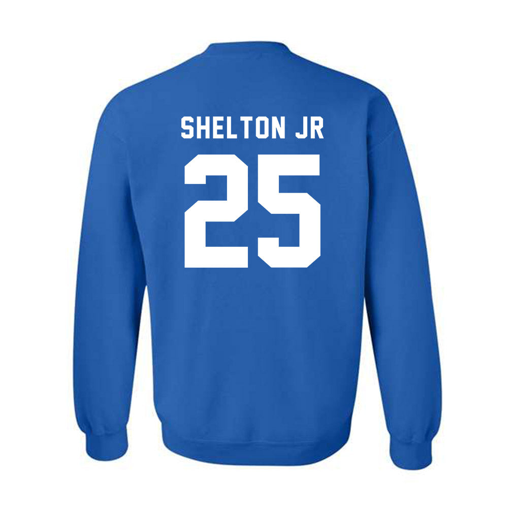 Buffalo - NCAA Football : Terrance Shelton Jr - Buffalo vs Everybody Crewneck Sweatshirt-1