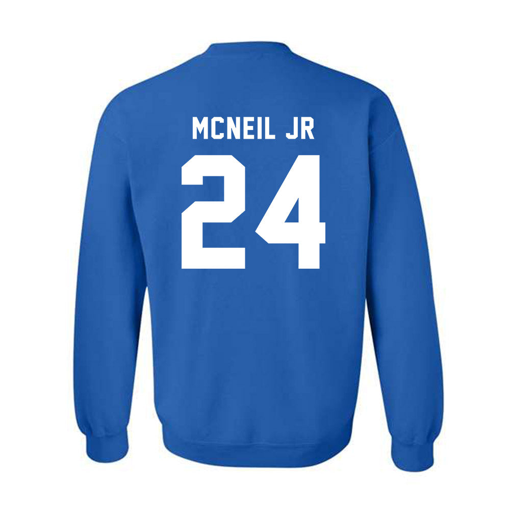 Buffalo - NCAA Football : James McNeil jr - Buffalo vs Everybody Crewneck Sweatshirt-1