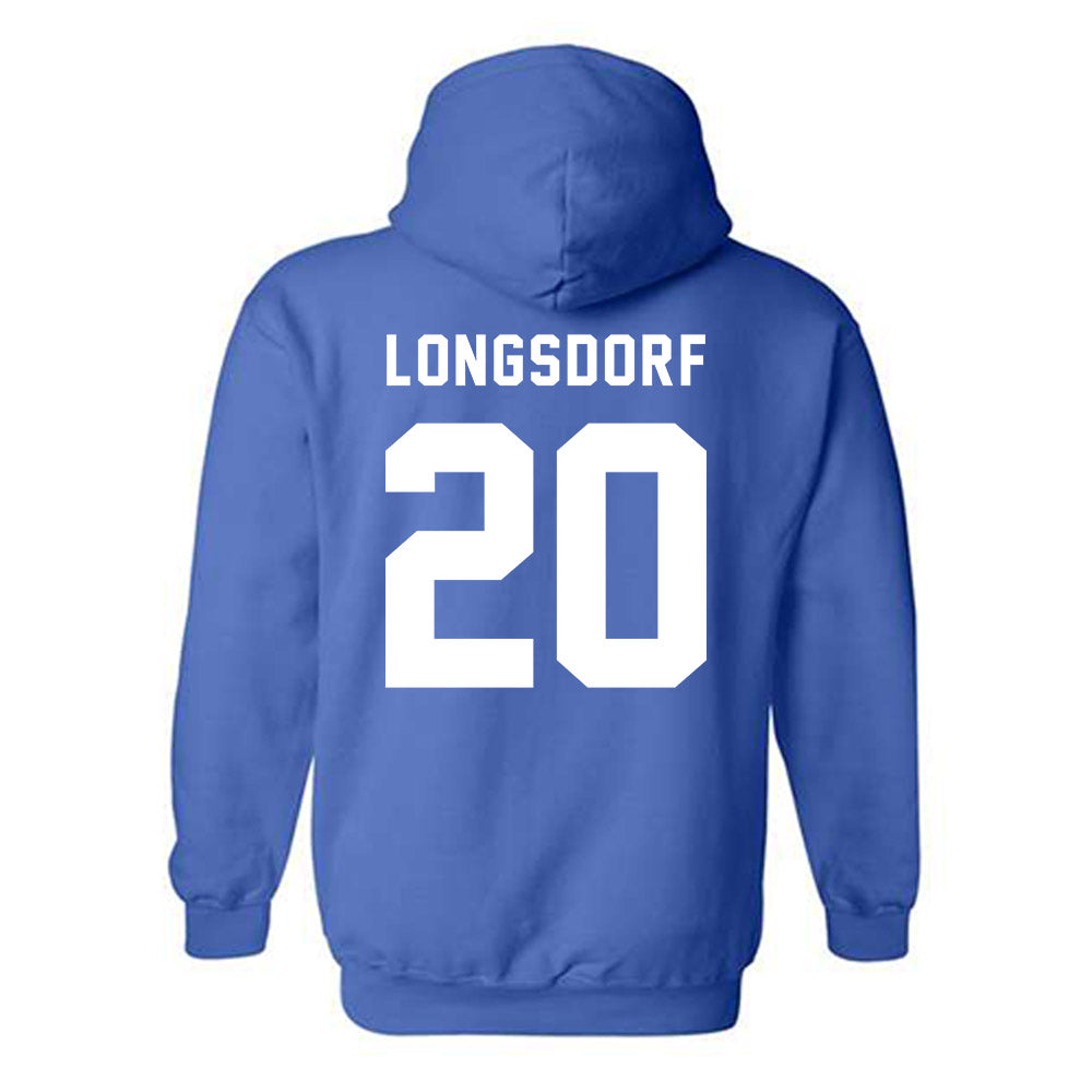 Buffalo - NCAA Softball : Genevieve Longsdorf - Buffalo vs Everybody Hooded Sweatshirt-1