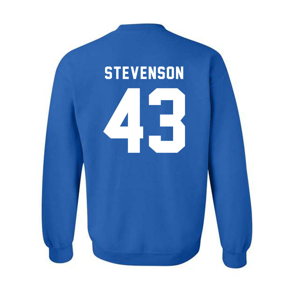Buffalo - NCAA Football : Xair Stevenson - Buffalo vs Everybody Crewneck Sweatshirt-1