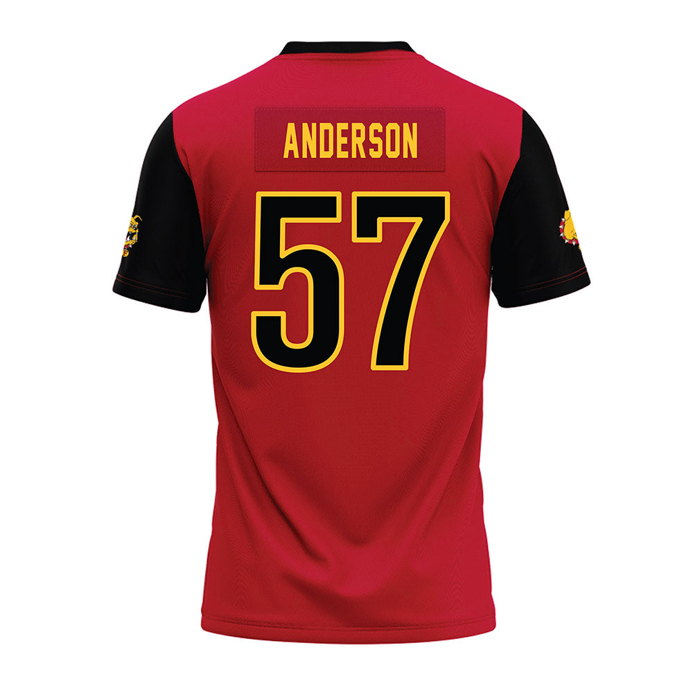 Ferris State - NCAA Football : Derek Anderson - Red Premium Football Jersey-1