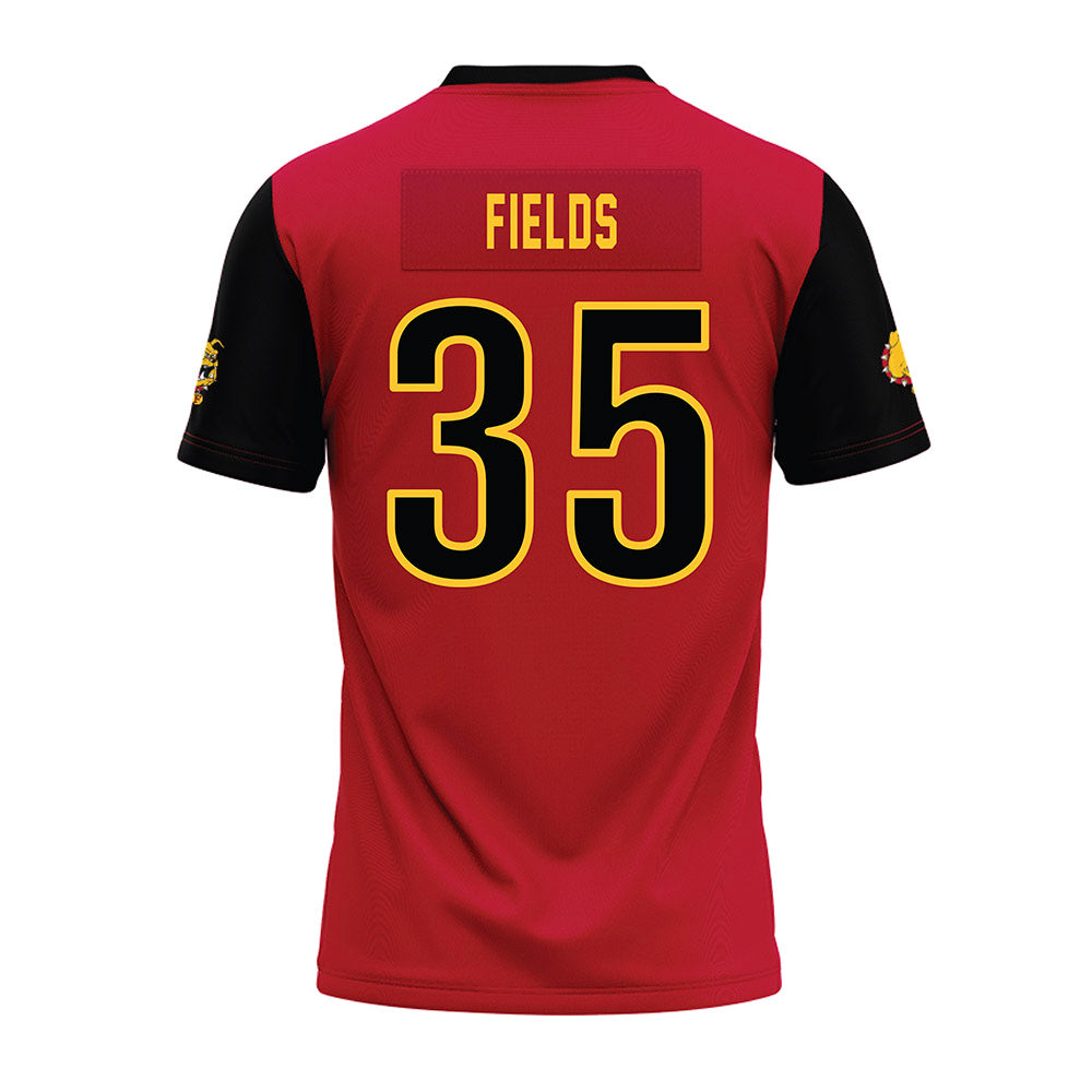 Ferris State - NCAA Football : Jerek fields Fields - Red Premium Football Jersey-1