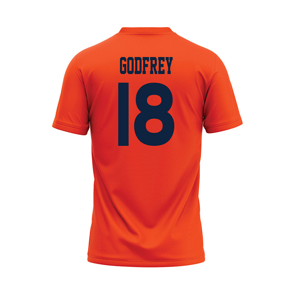 Auburn - NCAA Softball : Brit Godfrey - Orange Baseball Jersey-1