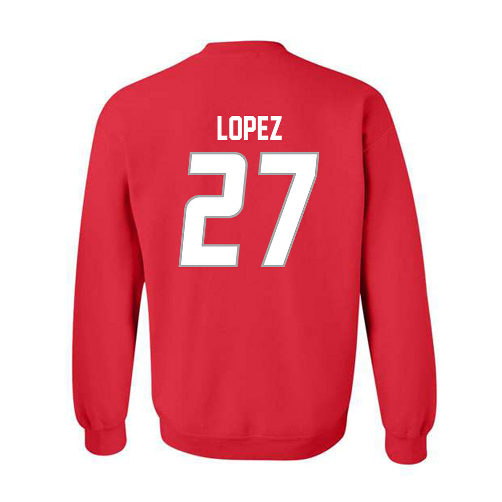 New Mexico - NCAA Baseball : David Lopez - Classic Shersey Crewneck Sweatshirt-1