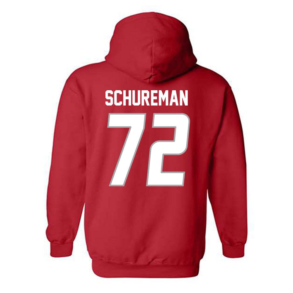 New Mexico - NCAA Football : Griffin Schureman - Classic Shersey Hooded Sweatshirt-1