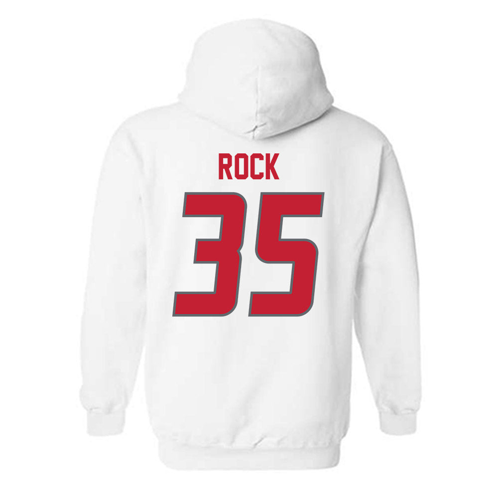 New Mexico - NCAA Men's Basketball : JT Rock - Classic Shersey Hooded Sweatshirt-1
