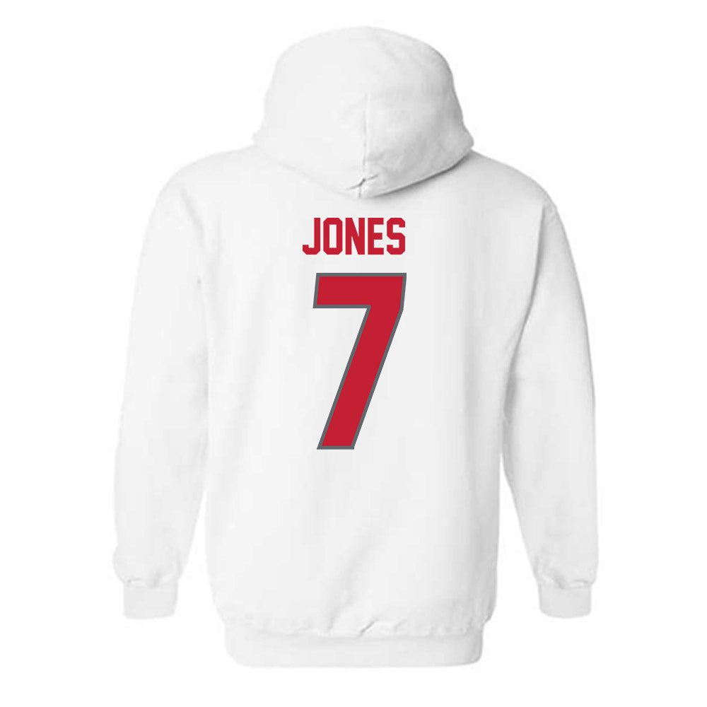 New Mexico - NCAA Men's Basketball : Sir Marius Jones - Classic Shersey Hooded Sweatshirt-1