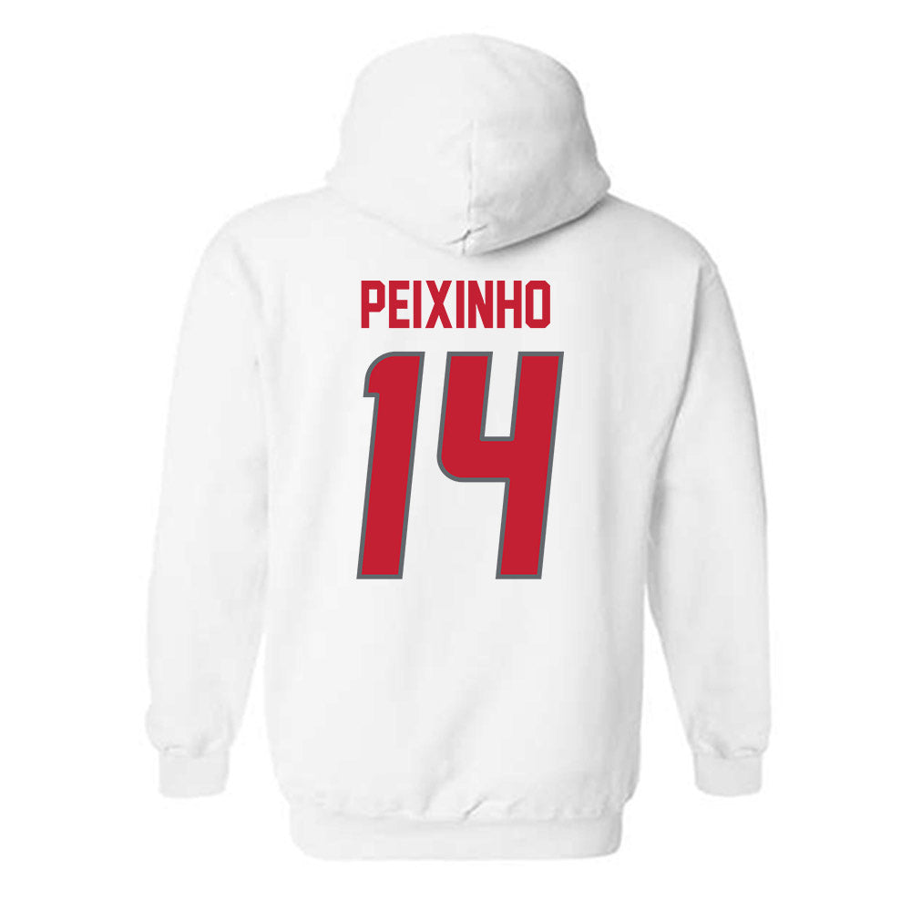 New Mexico - NCAA Women's Basketball : Leonor Peixinho - Classic Shersey Hooded Sweatshirt-1