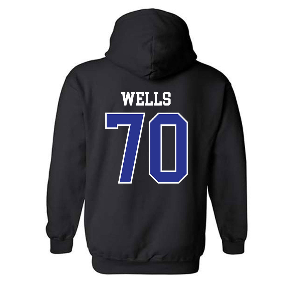Westfield State - NCAA Football : Chandise Wells - Classic Shersey Hooded Sweatshirt-1