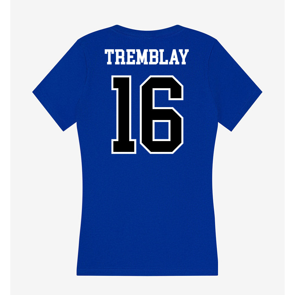 Westfield State - NCAA Men's Ice Hockey : Xavier Tremblay - Women's V-Neck T-Shirt-1