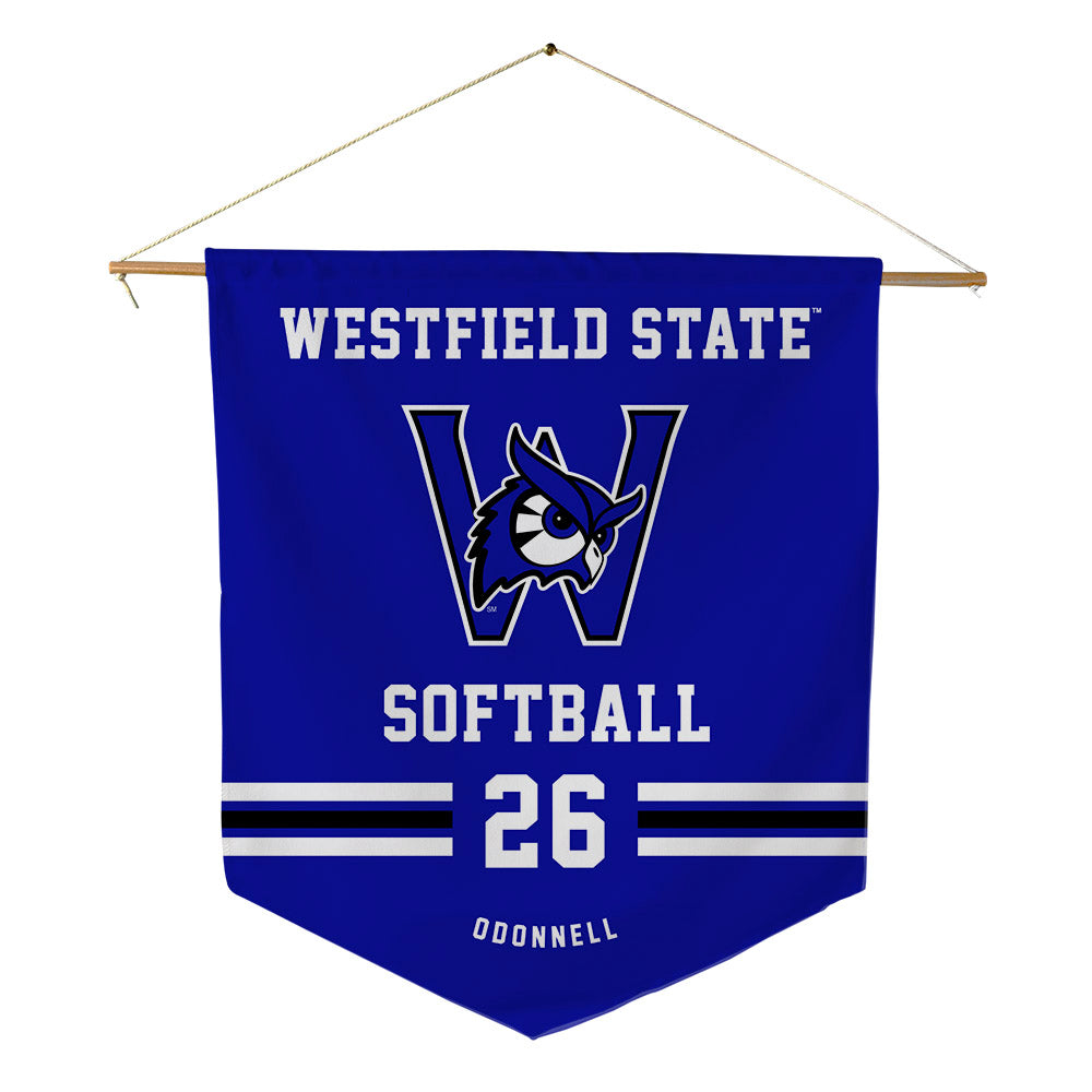 Westfield State - NCAA Softball : Caroline Odonnell - Pennant - 18" x 21"-0