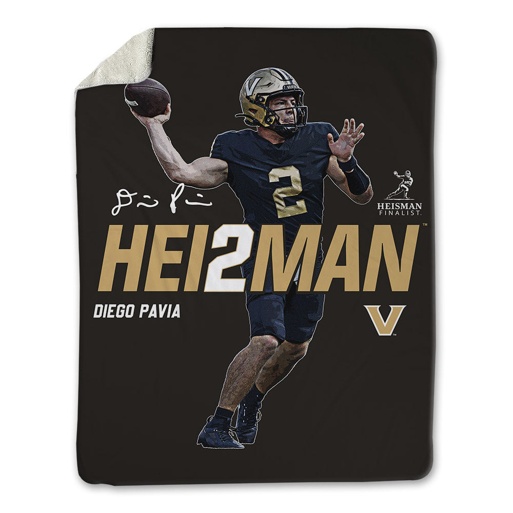 Vanderbilt - NCAA Football : Diego Pavia - Heisman Finalist Blanket-0