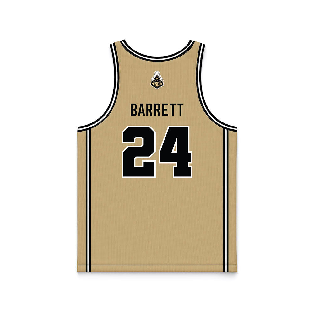Purdue - NCAA Women's Basketball : Carley Barrett - Gold Basketball Jersey-1