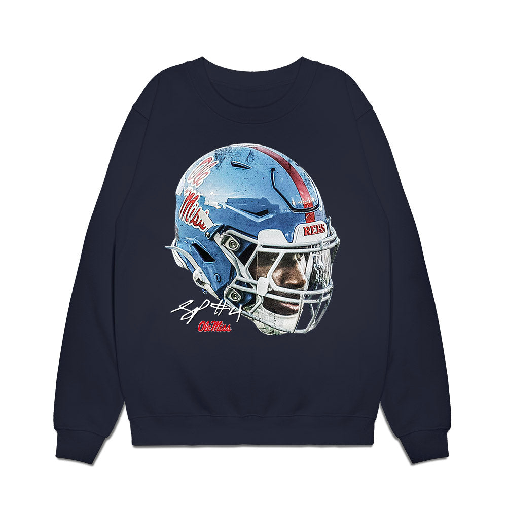 Ole Miss - NCAA Football : Suntarine Perkins - Game Face Premium Crewneck Sweatshirt-0
