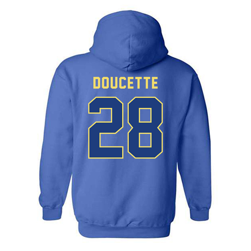Worcester State - NCAA Football : John Doucette - Classic Shersey Hooded Sweatshirt-1