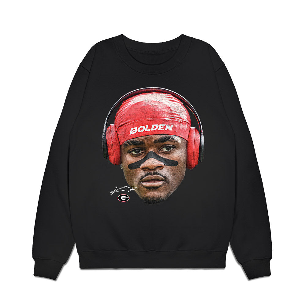Georgia - NCAA Football : KJ Bolden - Game Face Premium Crewneck Sweatshirt-0
