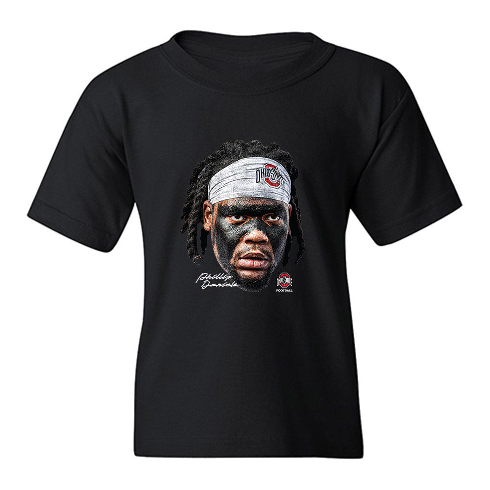 Ohio State - NCAA Football : Phillip Daniels - Game Face Youth T-Shirt-0