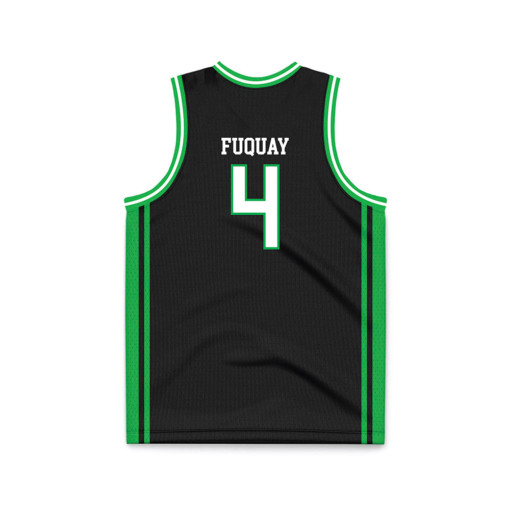 Marshall - NCAA Men's Basketball : Andrew Fuquay - Black Basketball Jersey-1