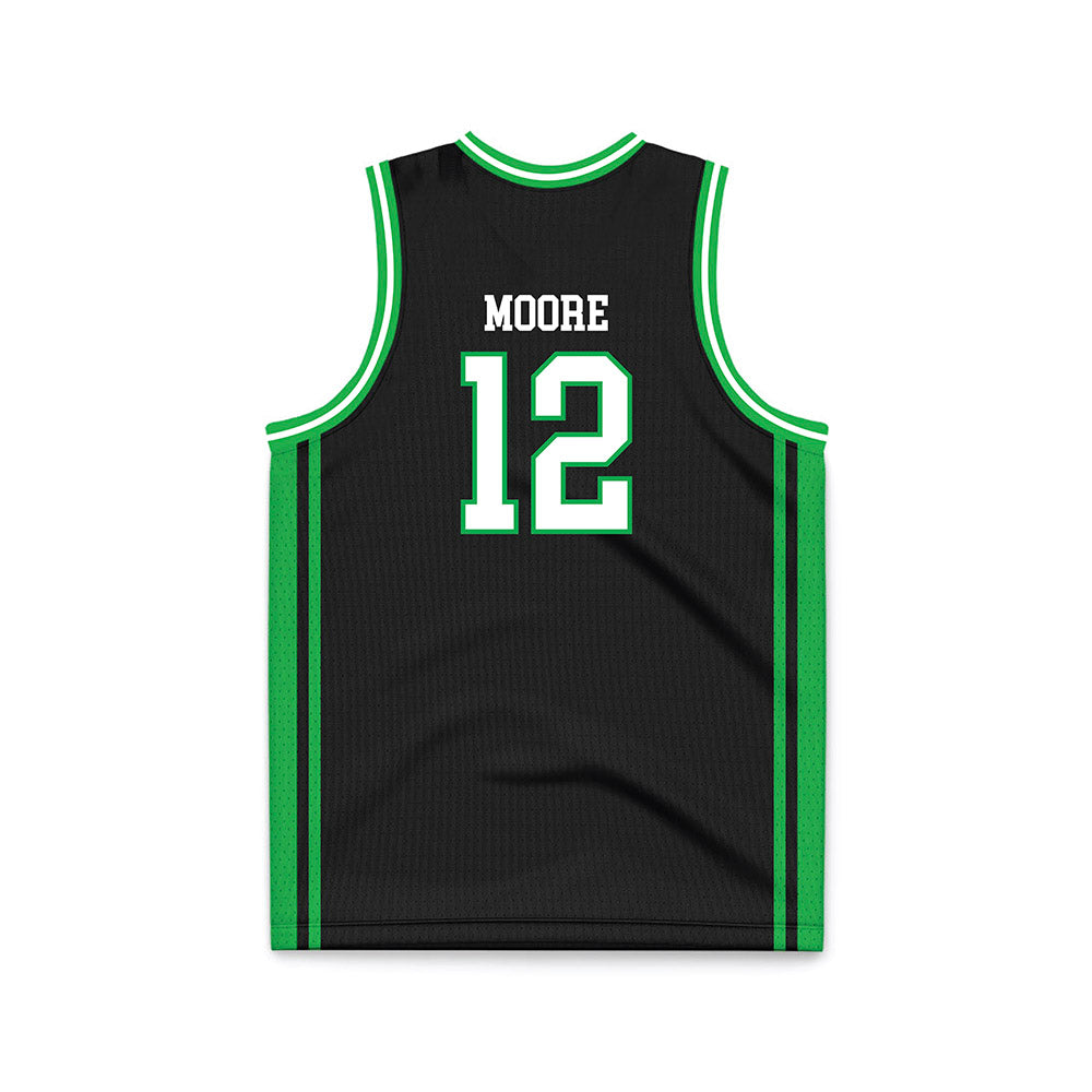 Marshall - NCAA Men's Basketball : Will Moore - Black Basketball Jersey-1