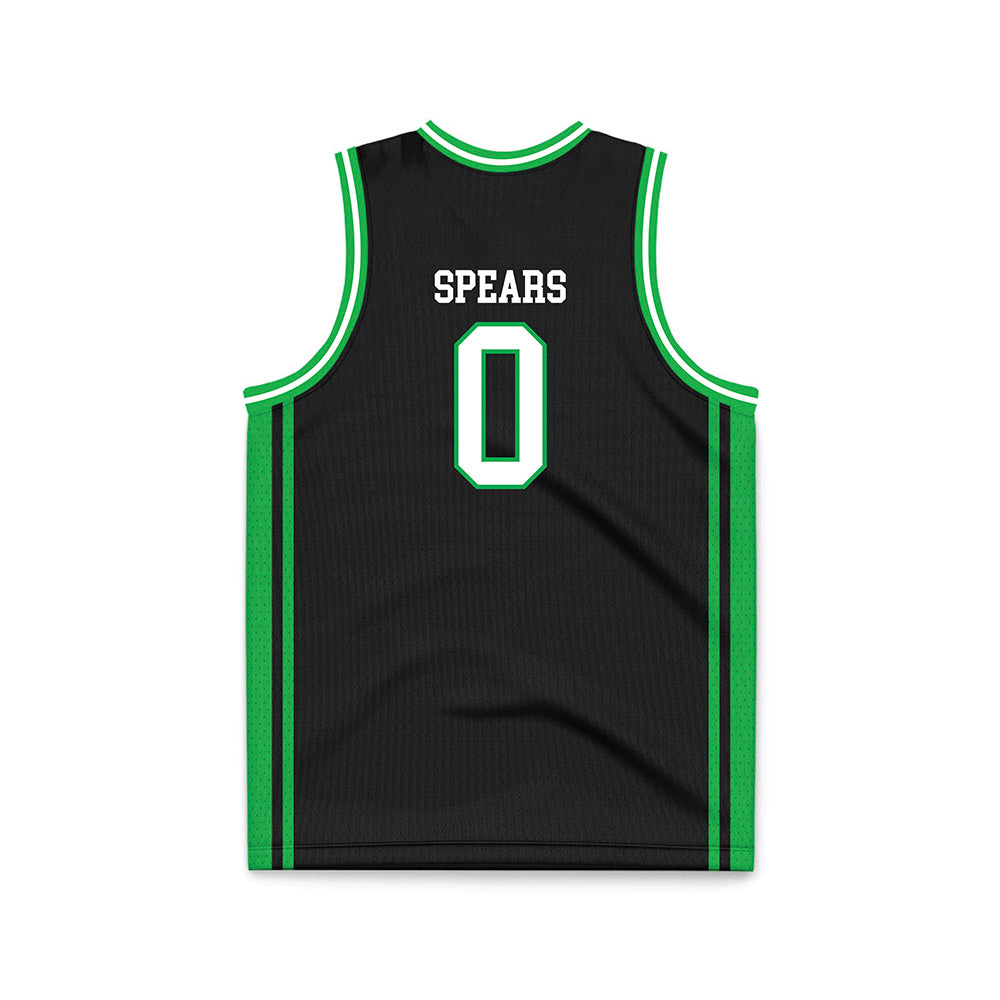 Marshall - NCAA Men's Basketball : Kai Spears - Black Basketball Jersey-1