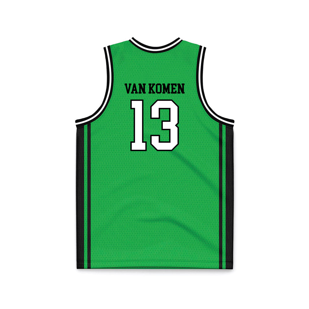 Marshall - NCAA Men's Basketball : Matthew Van Komen - Green Basketball Jersey-1