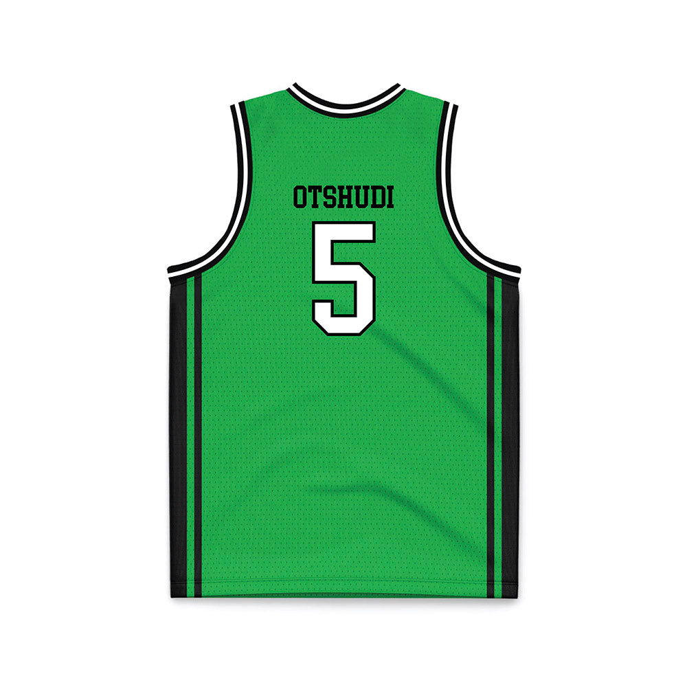 Marshall - NCAA Men's Basketball : Noah Otshudi - Green Basketball Jersey-1