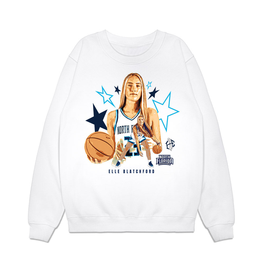 UNF - NCAA Women's Basketball : Elle Blatchford - Collage Premium Crewneck Sweatshirt-0