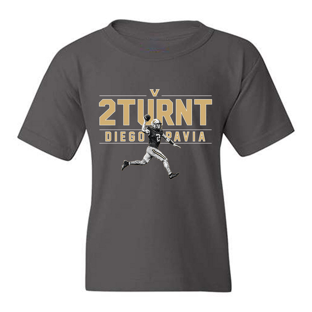 Vanderbilt - NCAA Football : Diego Pavia - 2 Turnt v3 Graphic Youth T-Shirt-0