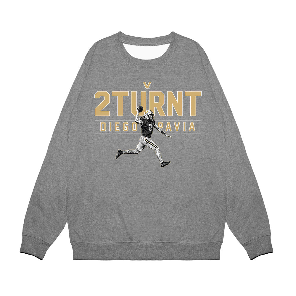 Vanderbilt - NCAA Football : Diego Pavia - 2 Turnt v3 Graphic Premium Crewneck Sweatshirt-0