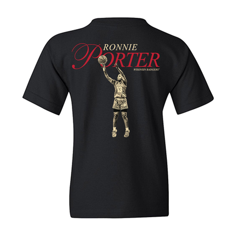 Wisconsin - NCAA Women's Basketball : Ronnie Porter - Youth T-Shirt-1
