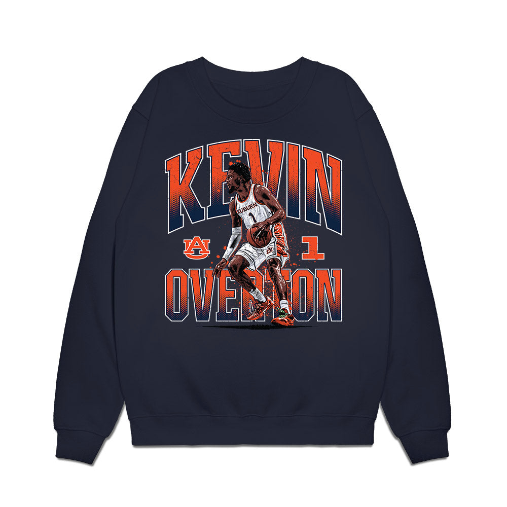 Auburn - NCAA Men's Basketball : Kevin Overton - Collage Premium Crewneck Sweatshirt-0