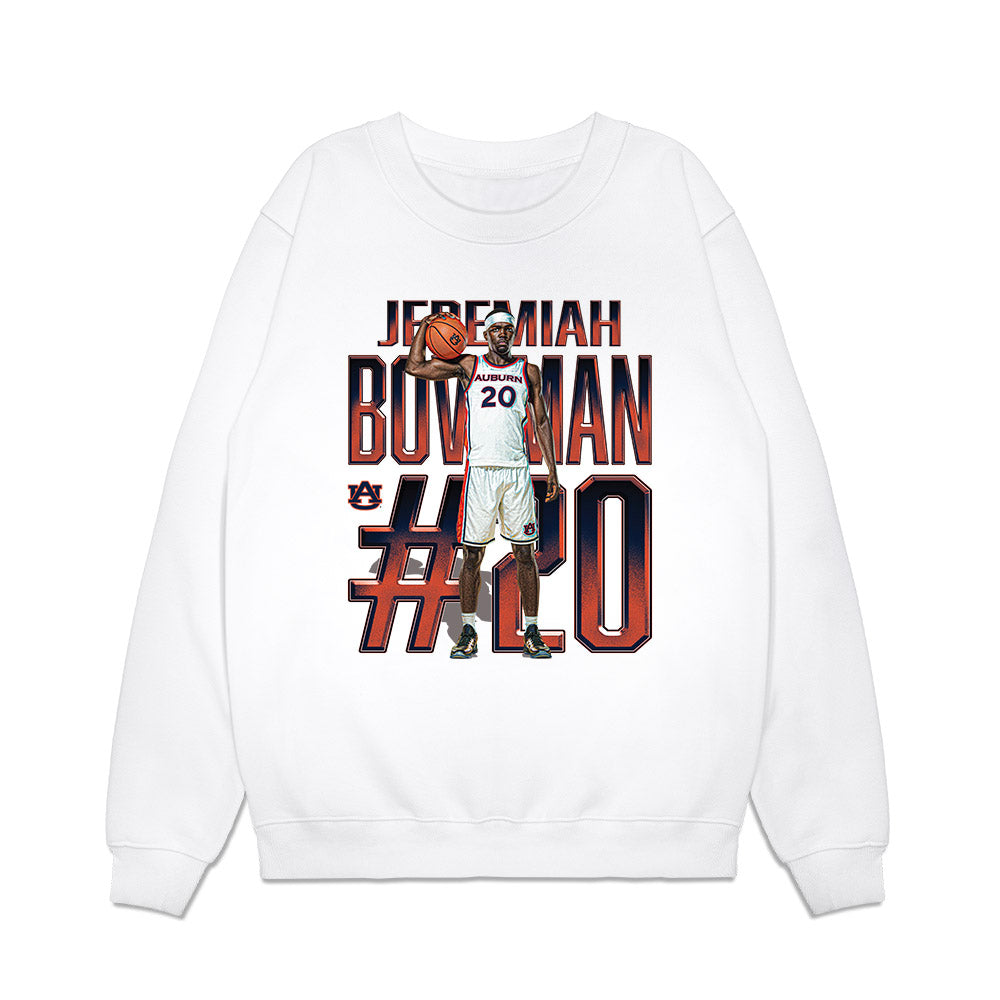 Auburn - NCAA Men's Basketball : Jeremiah Bowman - Collage Premium Crewneck Sweatshirt-0