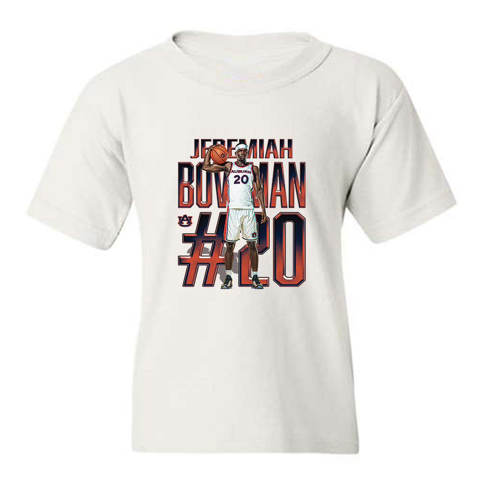 Auburn - NCAA Men's Basketball : Jeremiah Bowman - Collage Youth T-Shirt-0