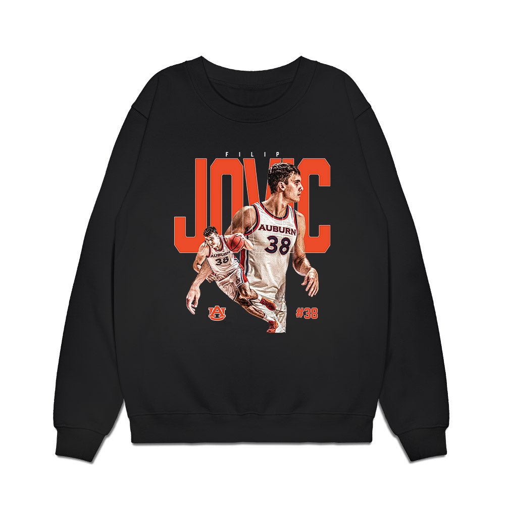 Auburn - NCAA Men's Basketball : Filip Jovic - Collage Premium Crewneck Sweatshirt-0