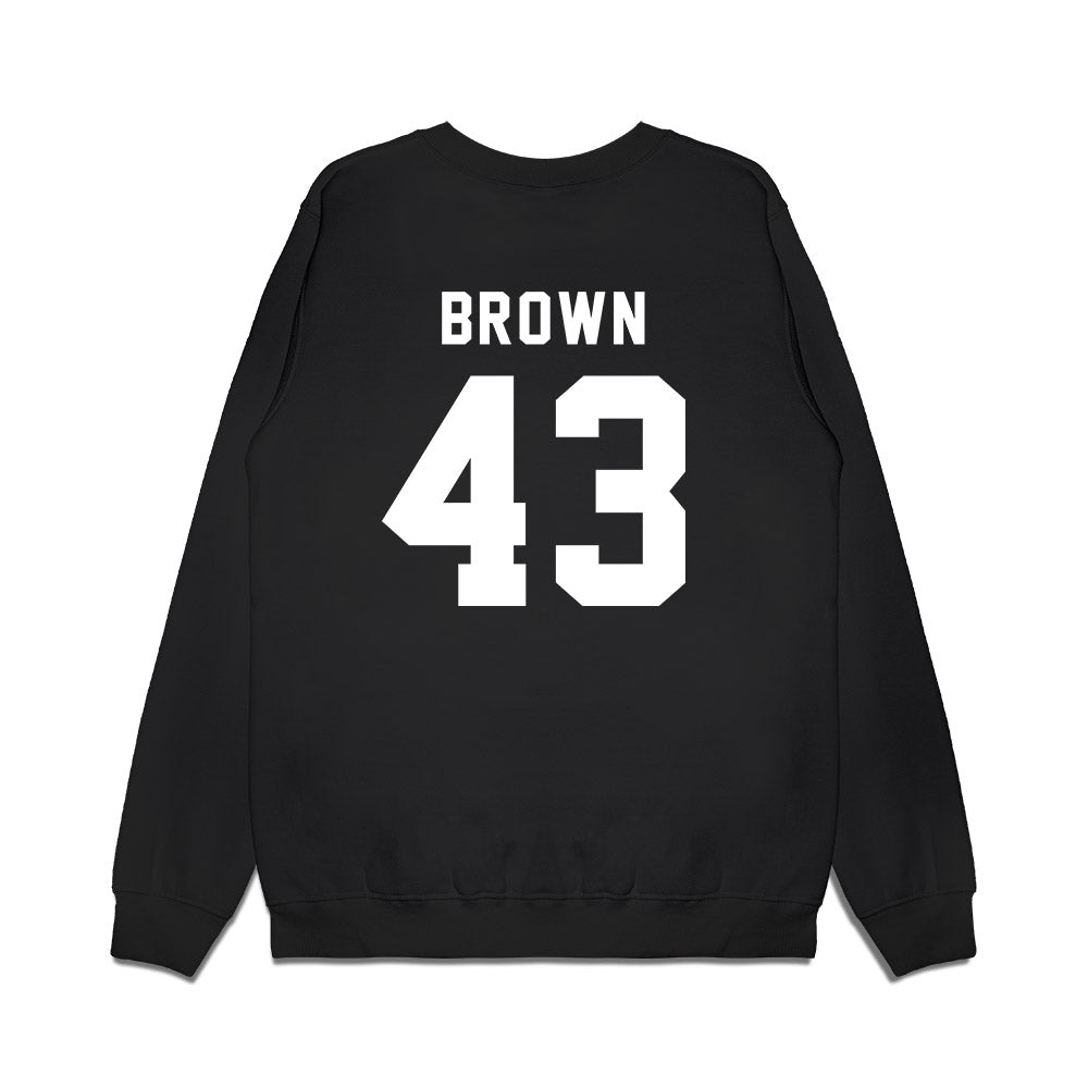 Delaware - NCAA Football : Luke Brown - Sports Shersey Premium Crewneck Sweatshirt-1