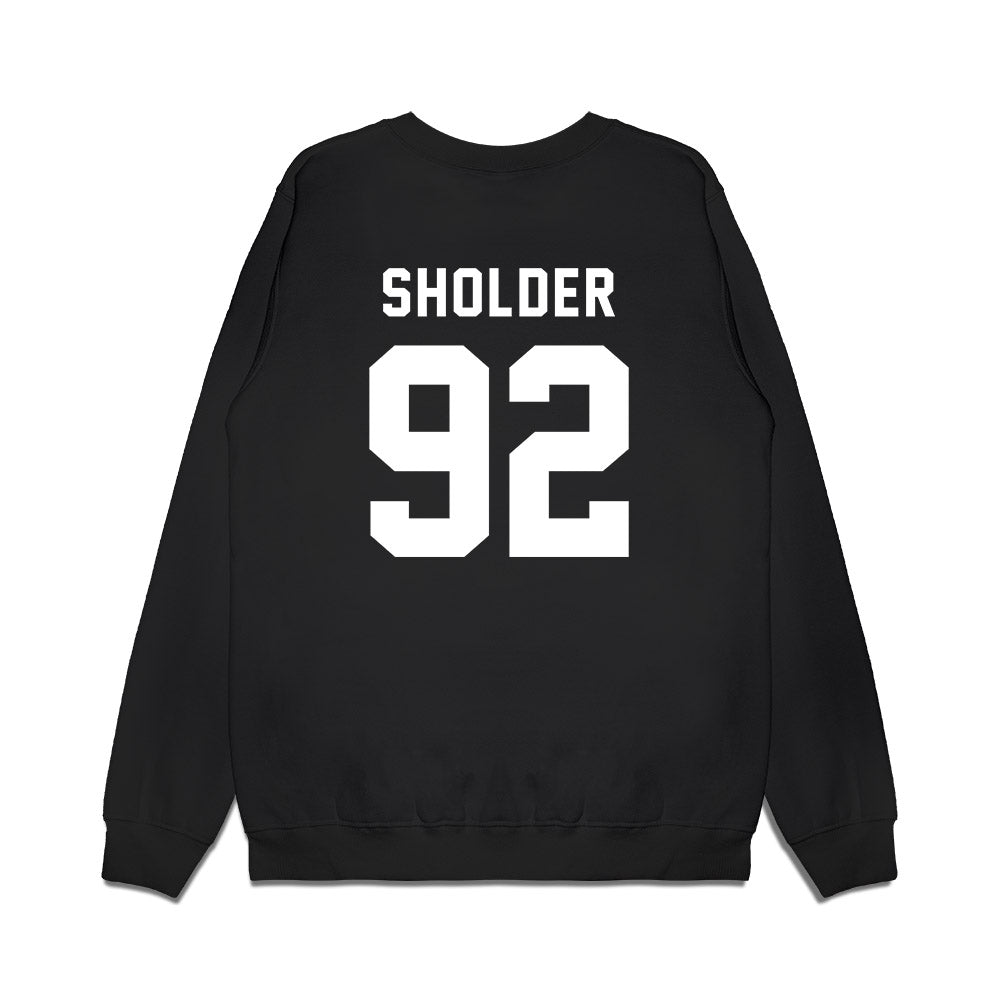 Delaware - NCAA Football : Sky Sholder - Sports Shersey Premium Crewneck Sweatshirt-1