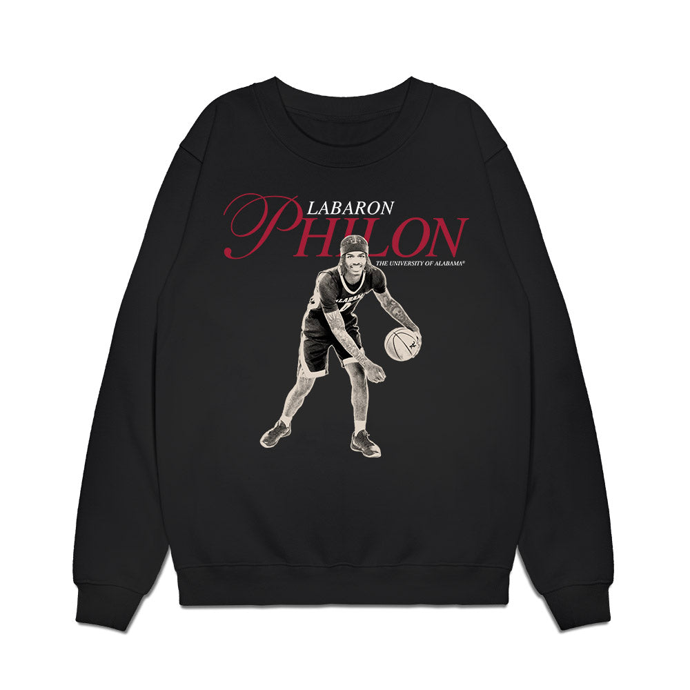 Alabama - NCAA Men's Basketball : Labaron Philon - Legacy Premium Crewneck Sweatshirt-0