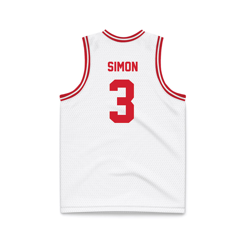Dayton - NCAA Men's Basketball : Jaiun Simon - White Basketball Jersey-1