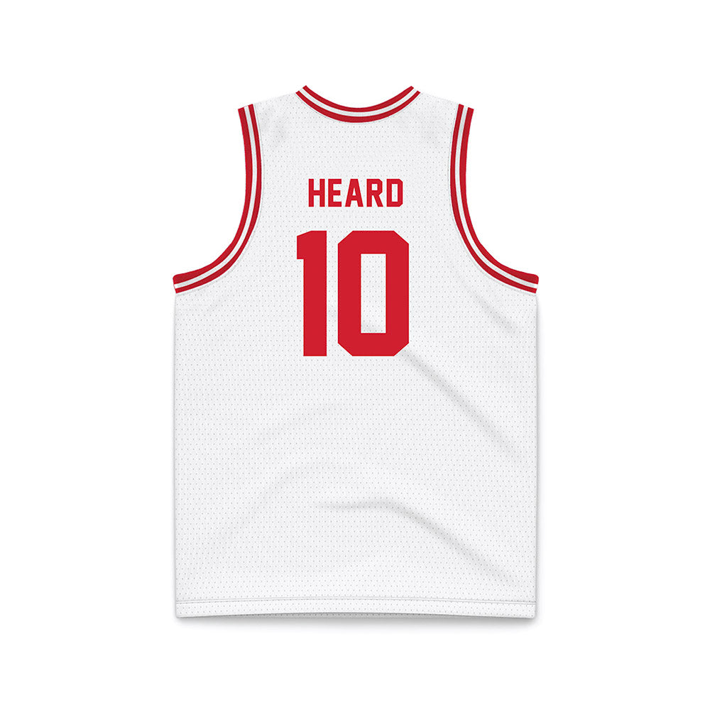 Dayton - NCAA Men's Basketball : Bryce Heard - White Basketball Jersey-1