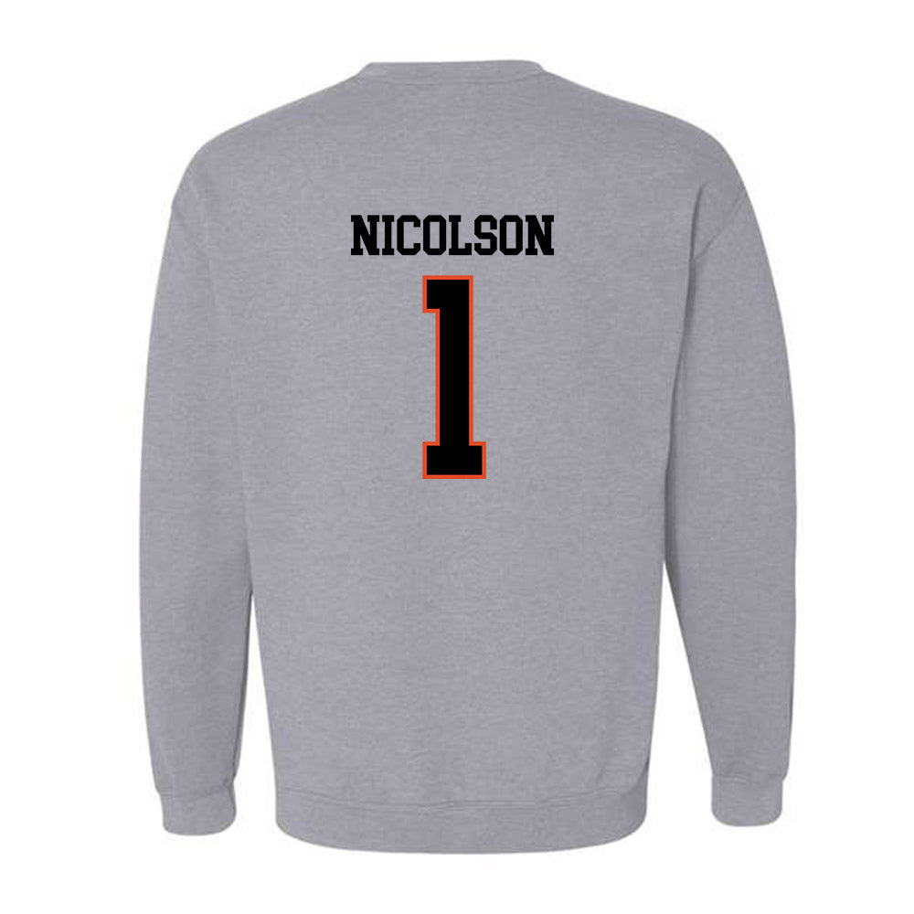 Oregon State - NCAA Men's Soccer : John Nicolson - Classic Shersey Crewneck Sweatshirt-1