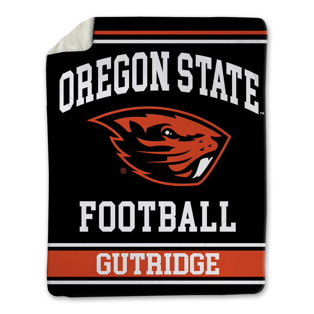 Oregon State - NCAA Football : Kallen Gutridge - Blanket-0