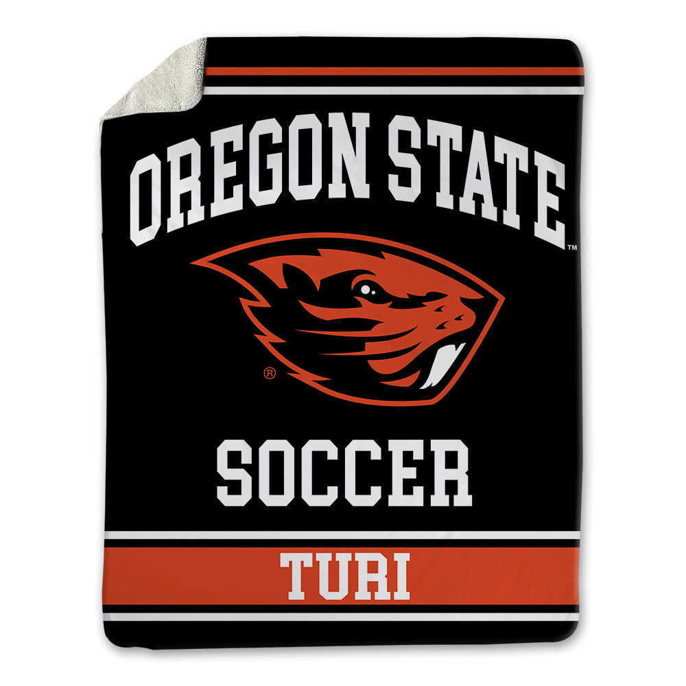 Oregon State - NCAA Women's Soccer : Megin Turi - Blanket-0